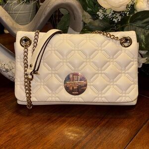 Kate Spade white quilted Crossbody/shoulder bag